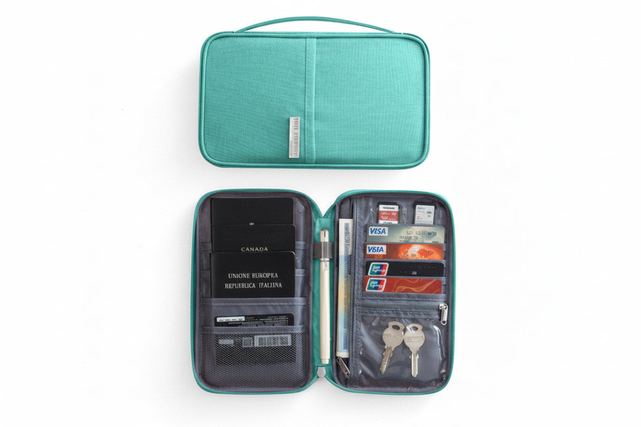 Family Travel Passport Holder | Waterproof Document & Passport Wallet