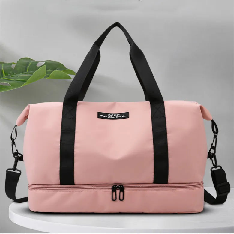 Women’s Travel Duffle Bag / Weekender with Shoe Compartment | Waterproof Carry-On