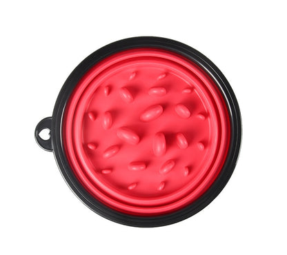 Collapsible Slow Feeder Dog Bowl – Travel-Friendly Design