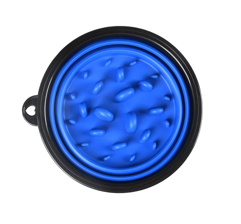 Collapsible Slow Feeder Dog Bowl – Travel-Friendly Design