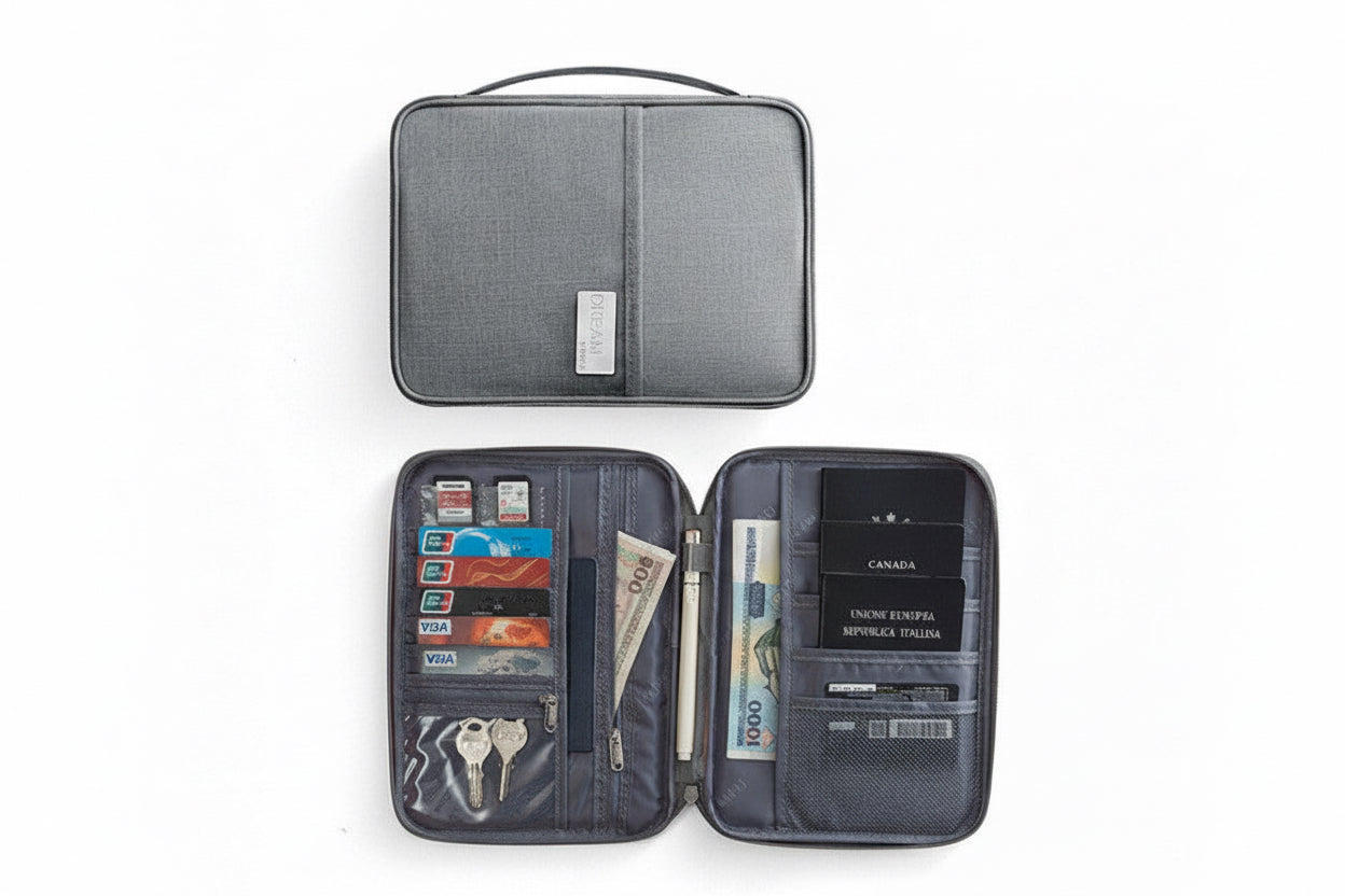 Family Travel Passport Holder | Waterproof Document & Passport Wallet