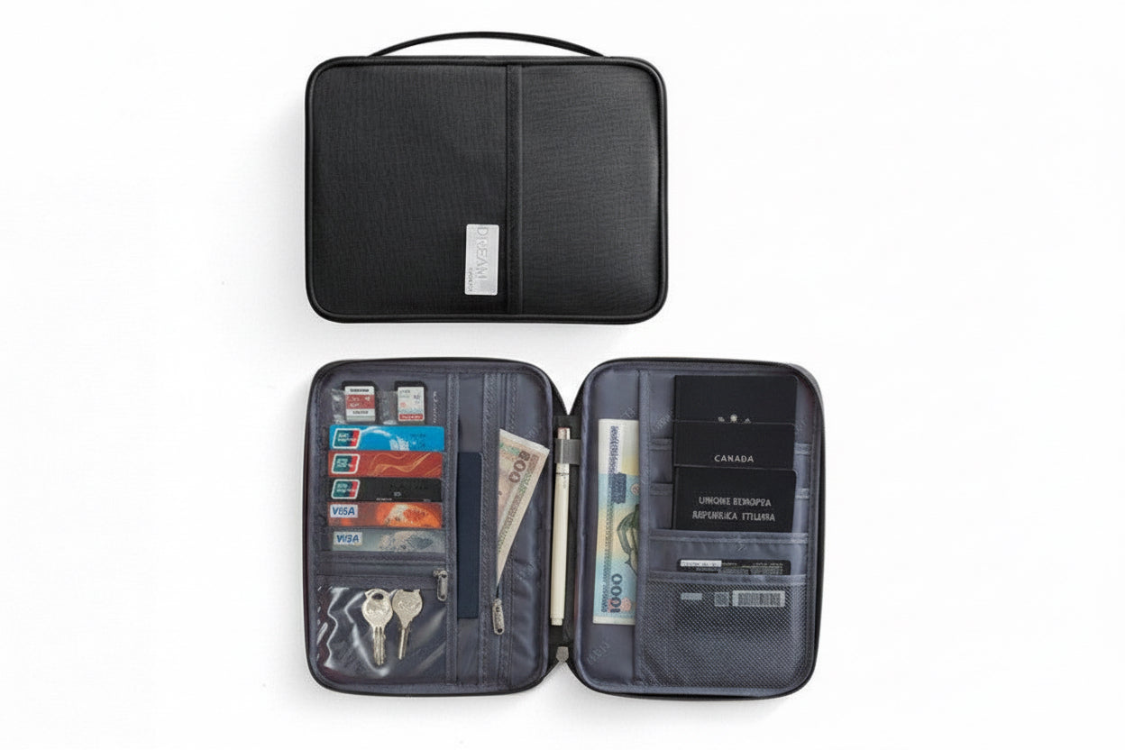 Family Travel Passport Holder | Waterproof Document & Passport Wallet