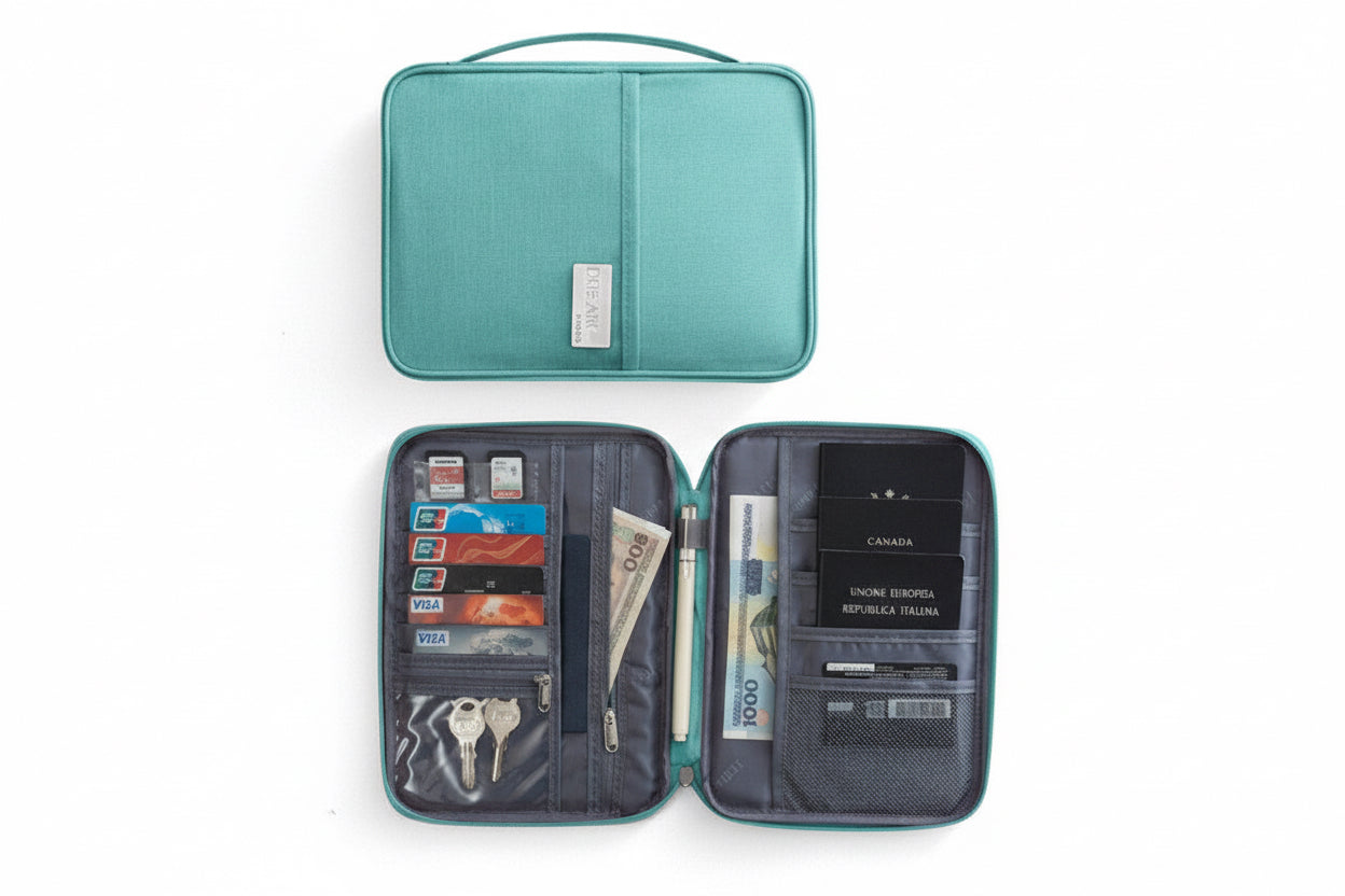 Family Travel Passport Holder | Waterproof Document & Passport Wallet