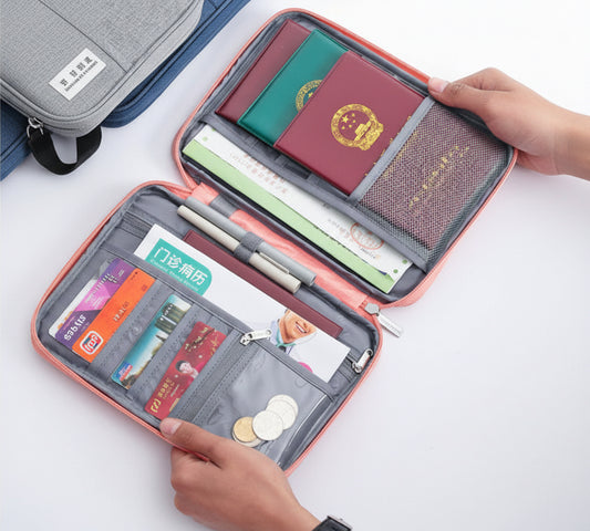Family Travel Passport Holder | Waterproof Document & Passport Wallet
