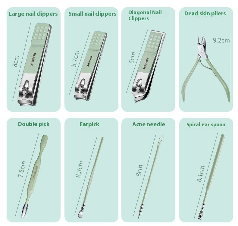 Premium Stainless Steel Grooming & Nail Care Kit