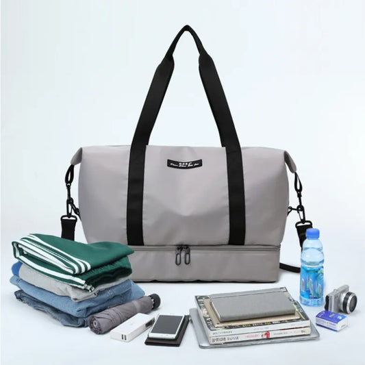 Women’s Travel Duffle Bag / Weekender with Shoe Compartment | Waterproof Carry-On