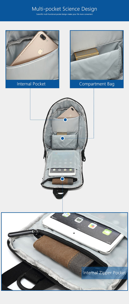 High-Quality Anti-Theft Chest Bag | Secure Oxford Cloth Crossbody Backpack