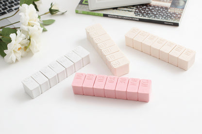 Weekly Pill Organiser Box (7-Day) | Portable Seven-Grid Pill Storage Case