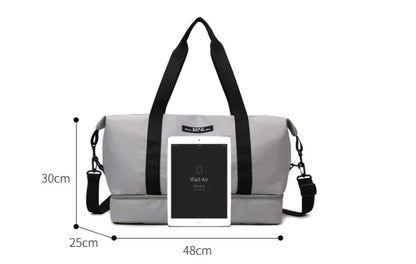 Women’s Travel Duffle Bag with Separate Shoe Compartment