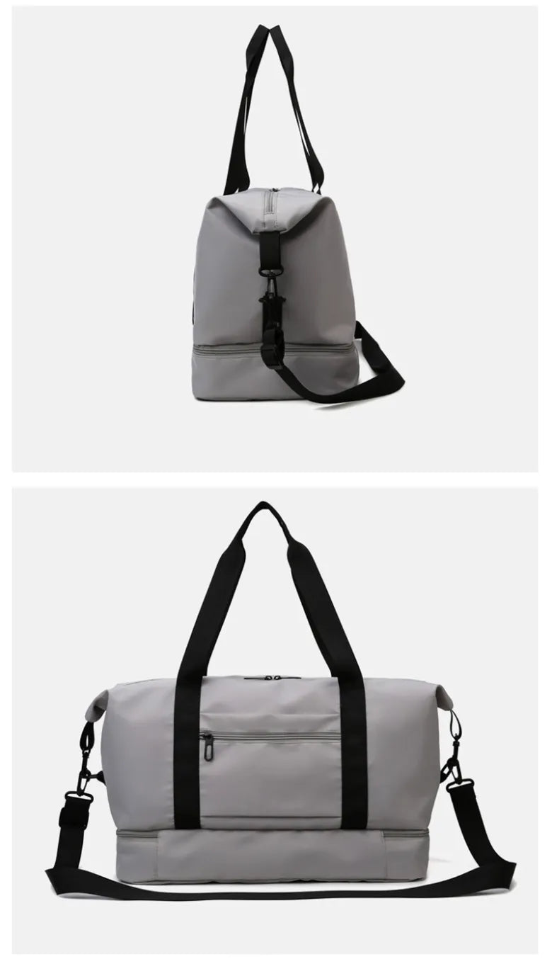 Women’s Travel Duffle Bag with Separate Shoe Compartment