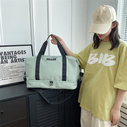 Women’s Travel Duffle Bag with Separate Shoe Compartment