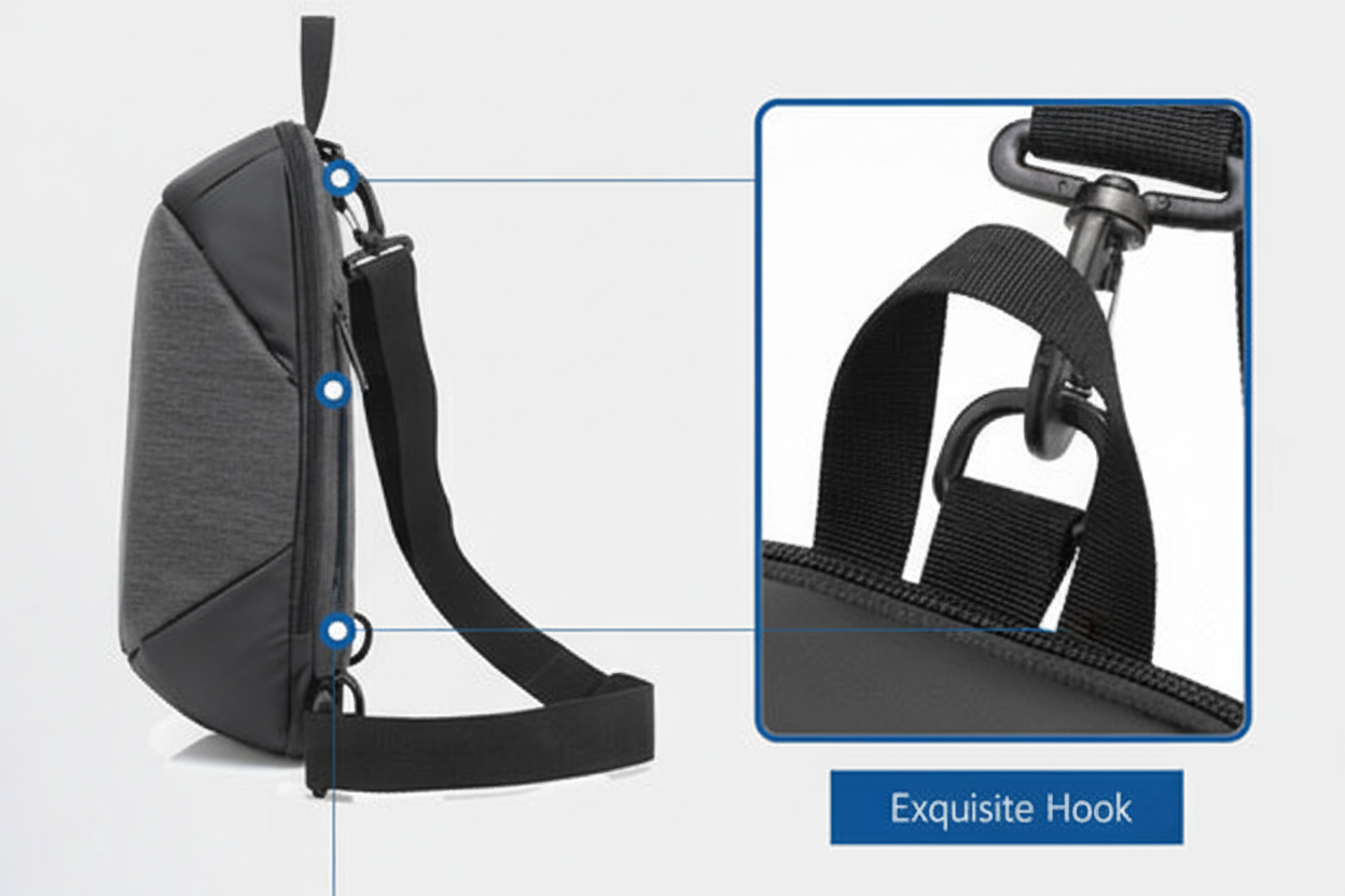 High-Quality Anti-Theft Chest Bag | Secure Oxford Cloth Crossbody Backpack