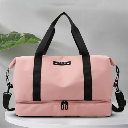 Women’s Travel Duffle Bag with Separate Shoe Compartment