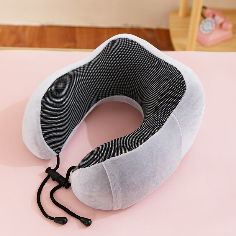 Premium Memory Foam Travel Pillow – Adjustable + Washable Cover