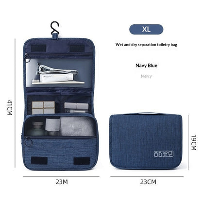 Modern Travel Toiletry Bag – Wet/Dry Compartments & Hanging Design