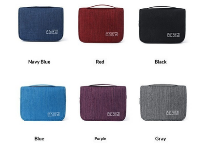 Modern Travel Toiletry Bag – Wet/Dry Compartments & Hanging Design