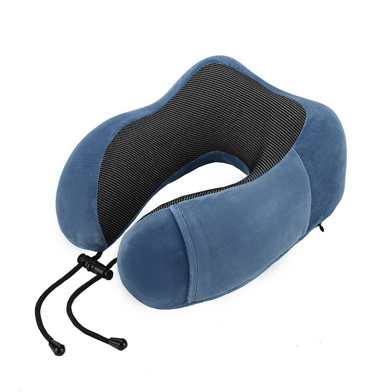 Premium Memory Foam Travel Pillow – Adjustable + Washable Cover