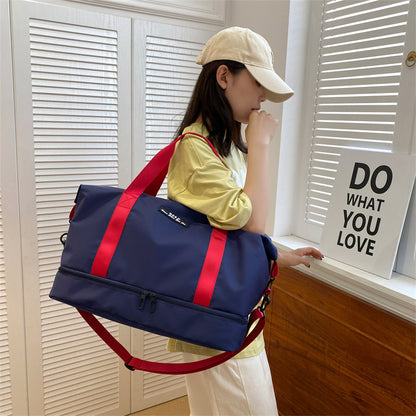 Women’s Travel Duffle Bag with Separate Shoe Compartment