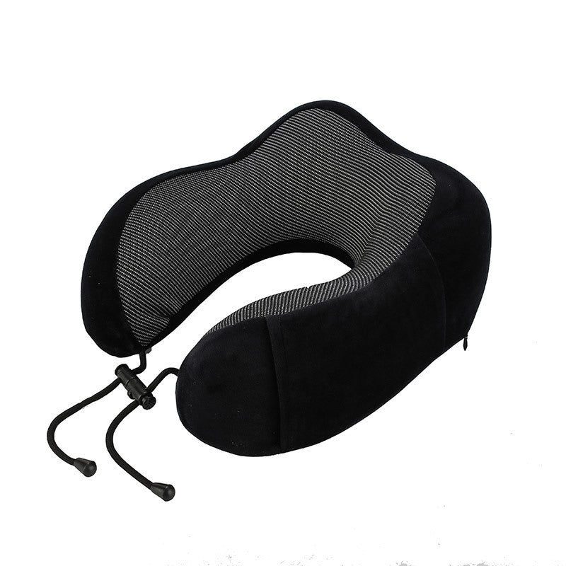 Premium Memory Foam Travel Pillow – Adjustable + Washable Cover