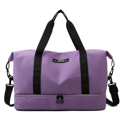 Women’s Travel Duffle Bag with Separate Shoe Compartment