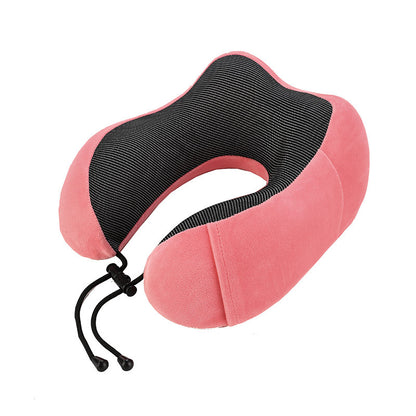 Premium Memory Foam Travel Pillow – Adjustable + Washable Cover